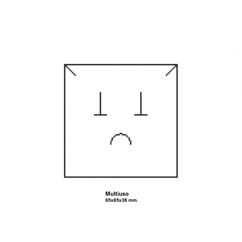 Caja Elche LUXE juego + cadena/colgante 65x65x38 mm.